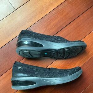 Bzees Black Lace Slip-On Comfort Shoes